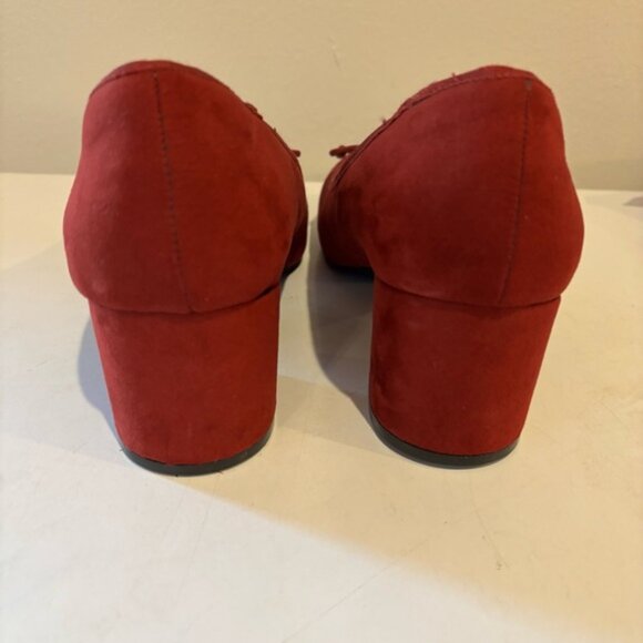 Torrid Burgundy Bow Pump size 11 WW - Picture 4 of 5